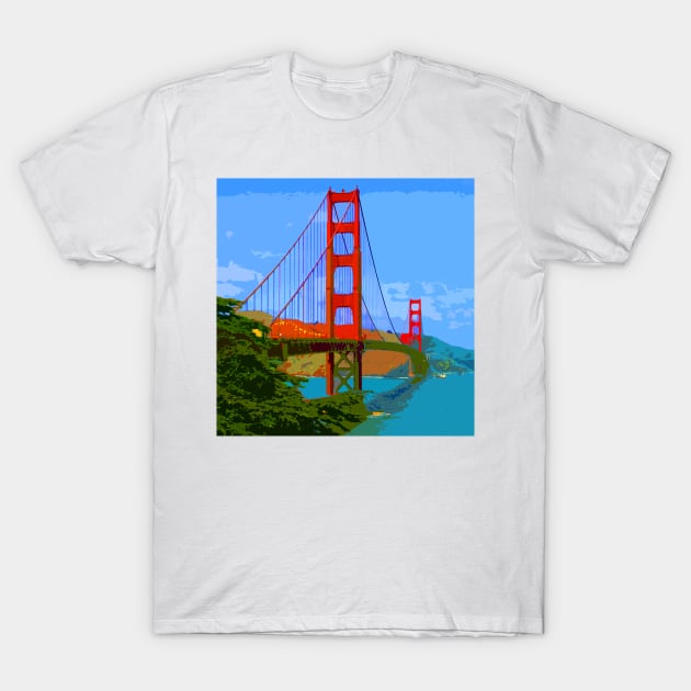 Golden Gate Bridge 010 T-Shirt by JAMFoto